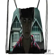 Пользовательские сверхъестественные@ 01-походная сумка на шнурке милый рюкзак для детей(черная спинка) 31x40 см#180611-01-30