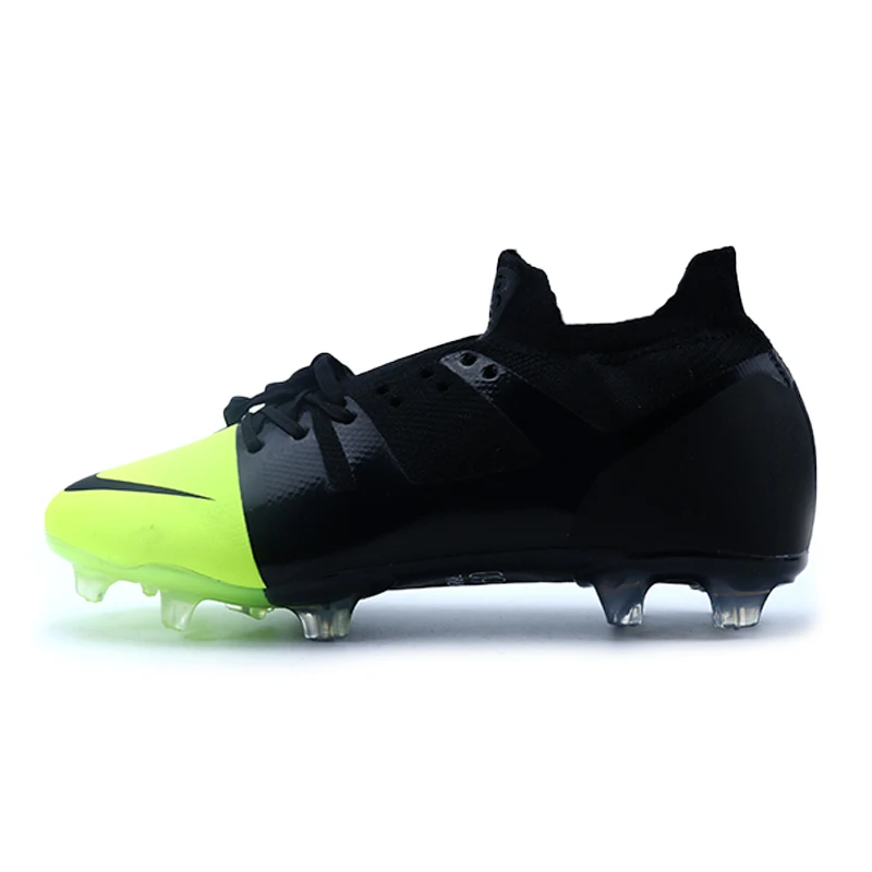 NIKE VAPOR 13 ELITE FG футбольные кроссовки Superfly 7 кроссовки мужские тренировочные футбольные кроссовки дышащие нескользящие легкие удобные - Цвет: black and green