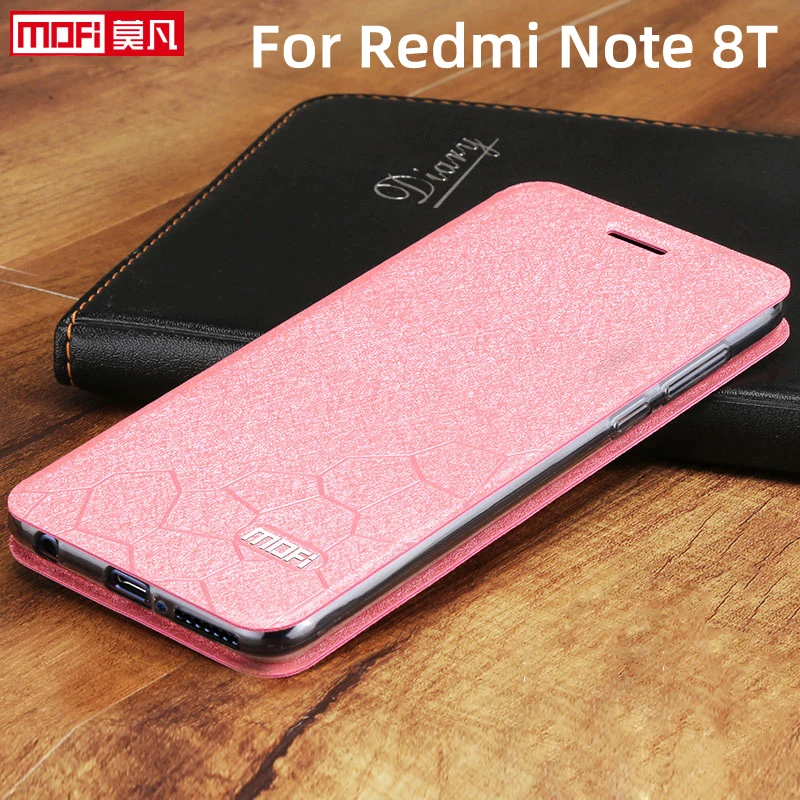 Чехол для xiaomi redmi note 8 t, кожаный чехол mofi redmi note 8 t, Оригинальный чехол для redmi note 8T, силиконовый чехол с подставкой на заднюю крышку для мужчин|Чехлы-книжки| | АлиЭкспресс