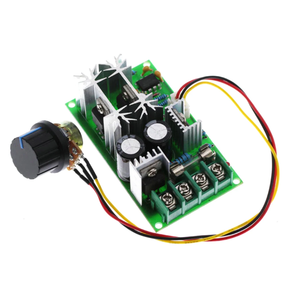 DC 10 60V 0 до 20A двигатель постоянного тока Скорость регулятор 25 кГц Макс 1200 Вт