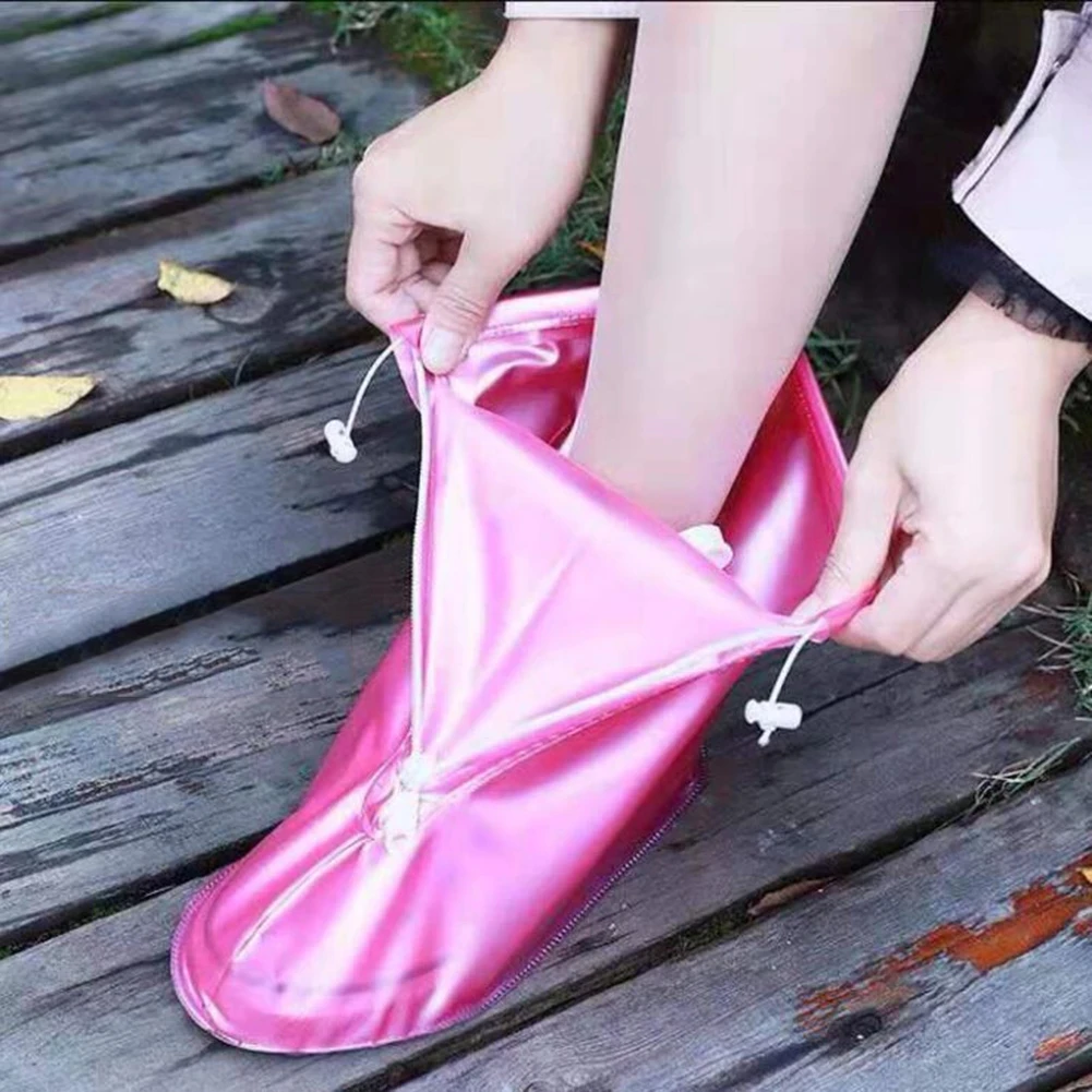 High-Quality Men's And Women's Rainproof And Waterproof Boots Cover Rubber Boots Reusable Shoe Cover  Non-Slip  Rain Boots