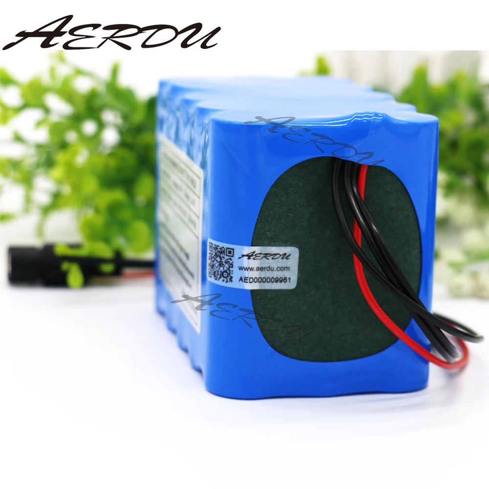 AERDU 3S5P 12.5Ah 250watt 18650 lithium battery pack 11.1V 12V Large capacity li-ion Batteries with 25A BMS CCTV LED light power
