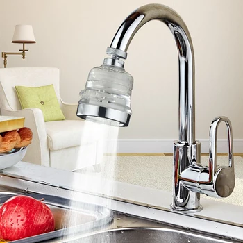 

360 Degree Faucet Movable Kitchen Tap Head Universal Water Sprayer Faucets