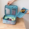 Cosmetic Bag Organizer Waterproof Portable Makeup Bag Mini Solid Color Flamingo Travel Toiletry Storage Bag Beauty Wash Pouch 4