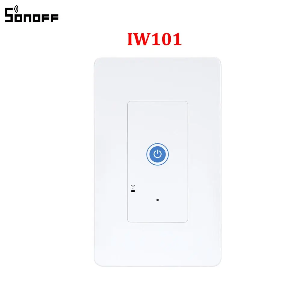 IW101 US SONOFF IW100/IW101US Wifi умная настенная розетка переключатель 15A беспроводной контроль мощности переключатели eWeLink управление приложением работает с Alexa - Цвет: IW101 US
