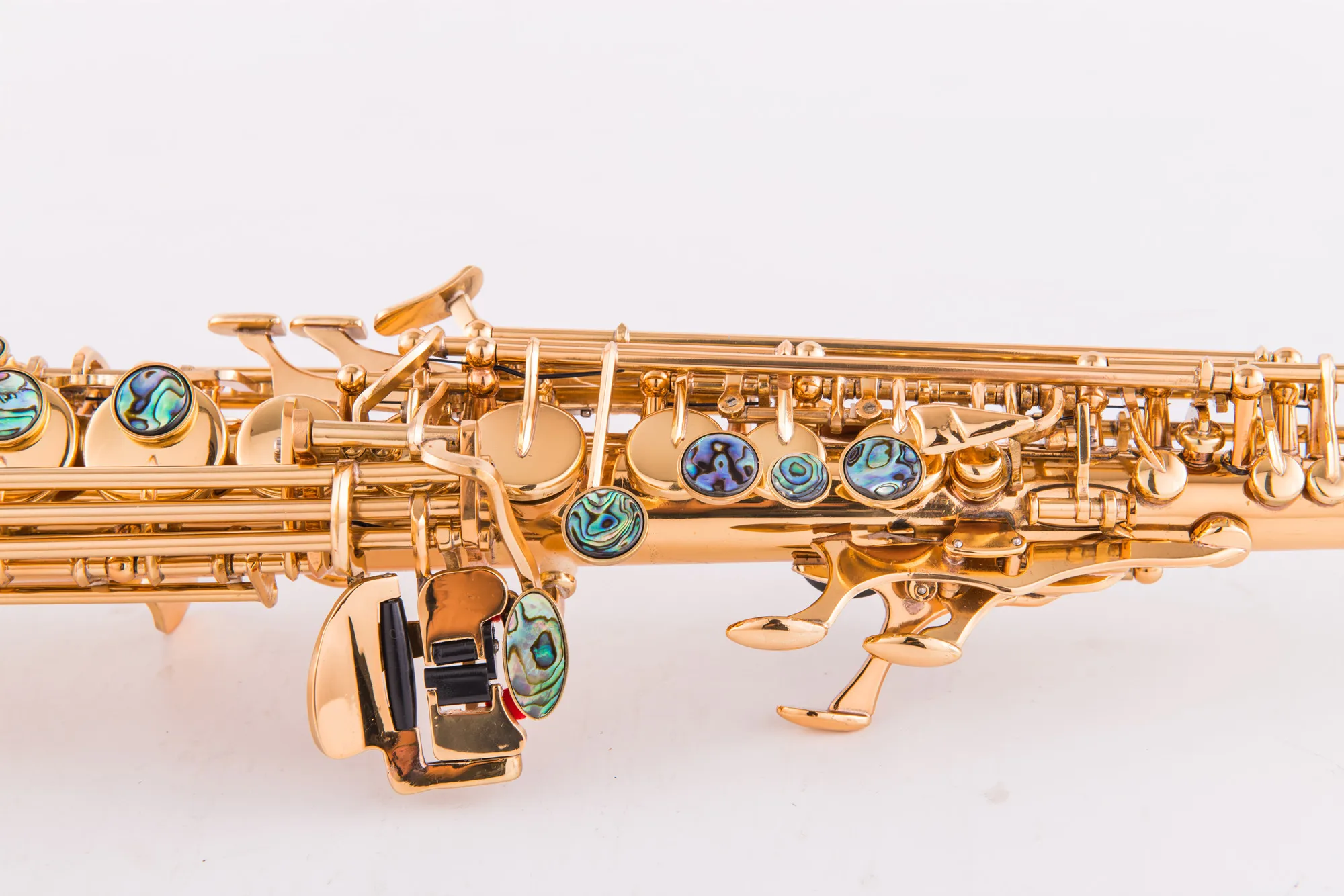 Classic Gold Original Soprano Saxophone NAIPUTESI NT-802 Key Type Electrophoresis Paint Gold BB Soprano sax With accessories