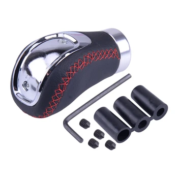 

DWCX Universal Manual PU Leather Gear Shift Knob Shifter Stick Lever Car 5 6 Speed