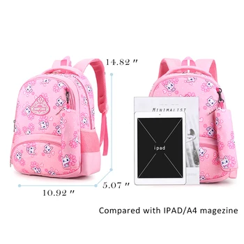 

new Large Schoolbag Cute Student School Backpack Printed Waterproof Bagpack Primary School Book Bags For Teenage Girls Kids