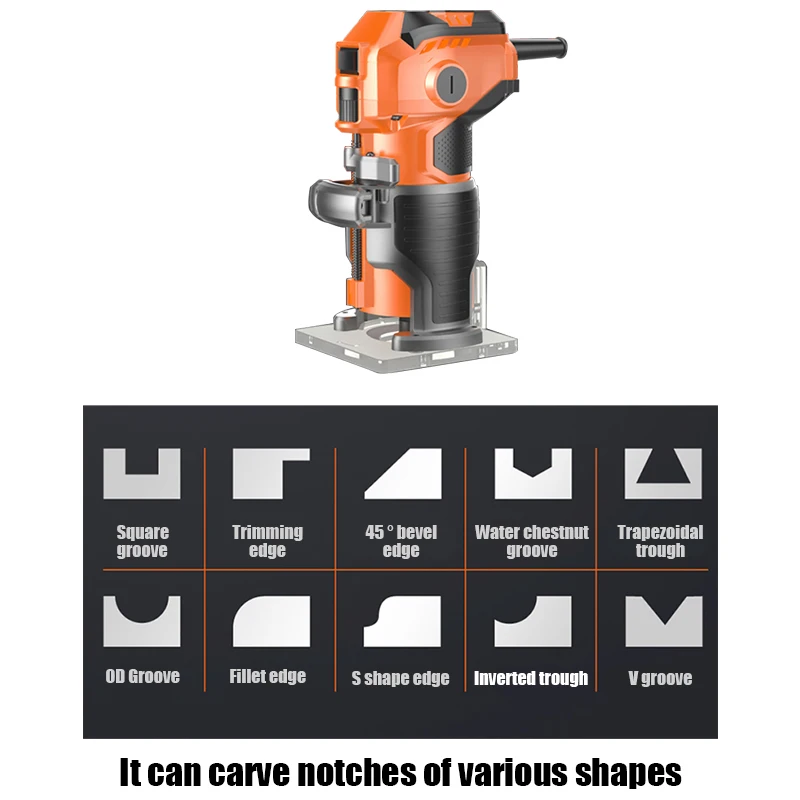 US $18.98 1280W Electric Cutter Hand Electric Trimmer Woodworking Slotting Machine Milling Machine Wood Trimmer Wood Router Machine