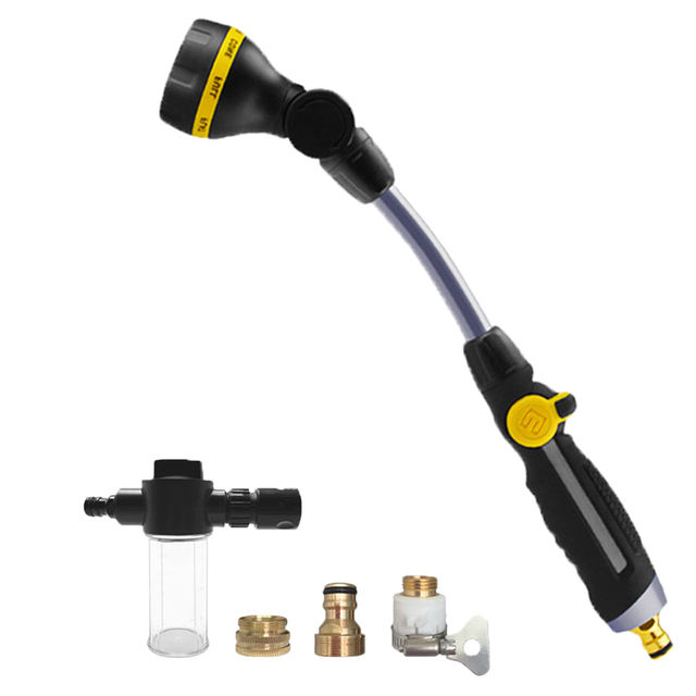 New Garden Water Gun Adjustable 180° Rotate Nozzle Car Wash Spray