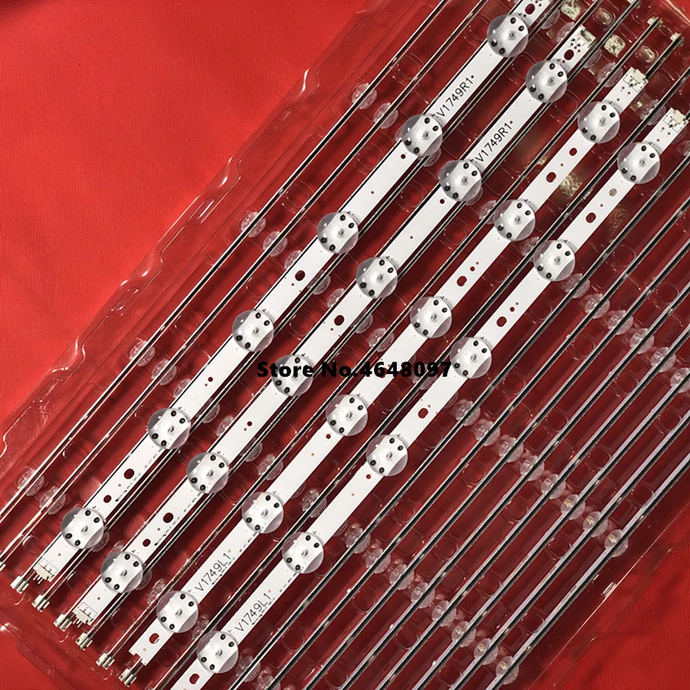 Светодиодная лента 4 шт. светодиодный компл. для LG 49UV340C 49UJ6565 49UJ651V 49UJ670V 49UJ701V V17 49 R1 L1