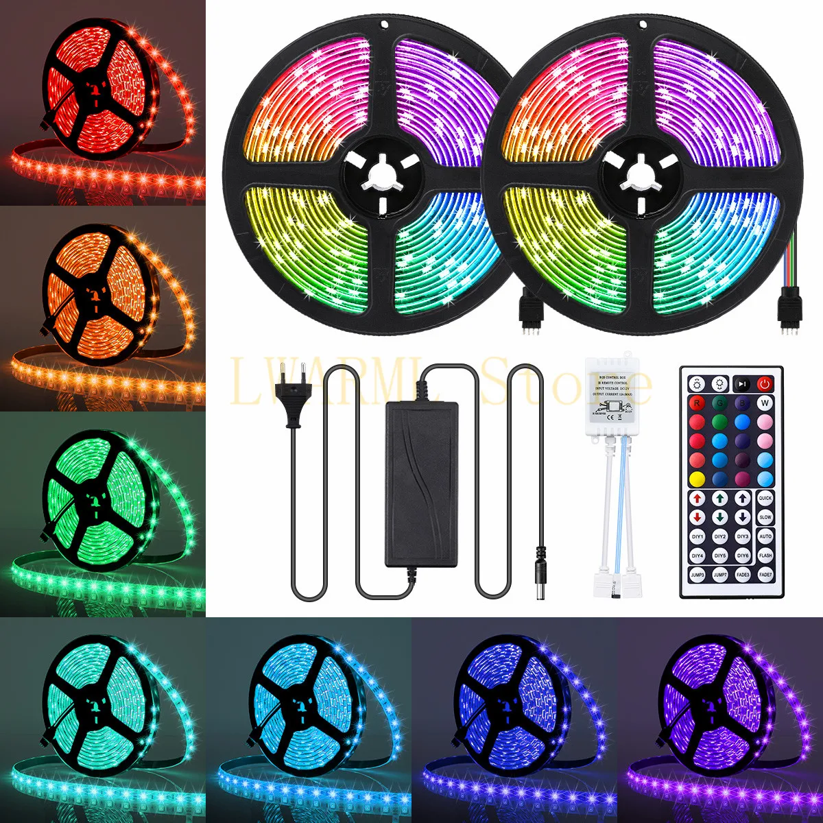Светодиодная лента RGB 5050 водонепроницаемая светодиодная подсветка для