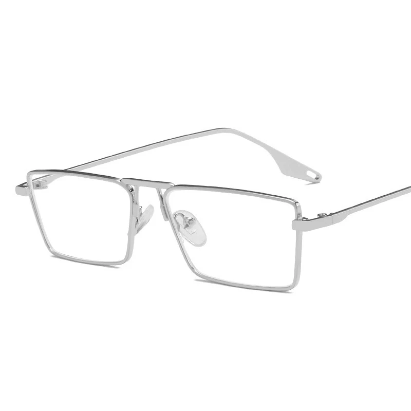 Semblfly – lunettes de soleil carrées à la mode, petite monture pour hommes et femmes, Vintage, verres vert olive, verres transparents, 2022_voghion.com