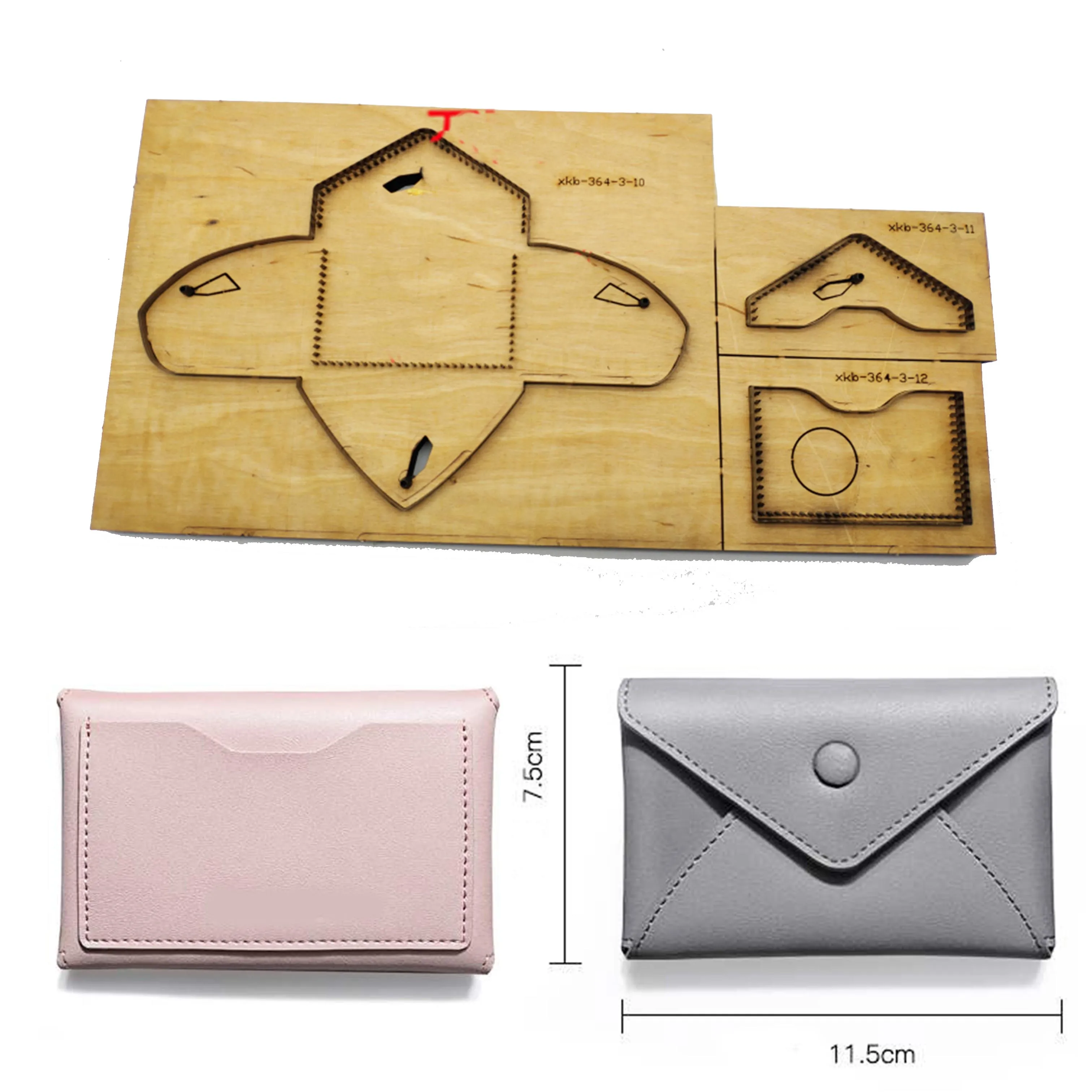 DIY Leather Craft Template Envelope Card Holder Small Wallet Die Cutter Cutting Knife Mould Hand