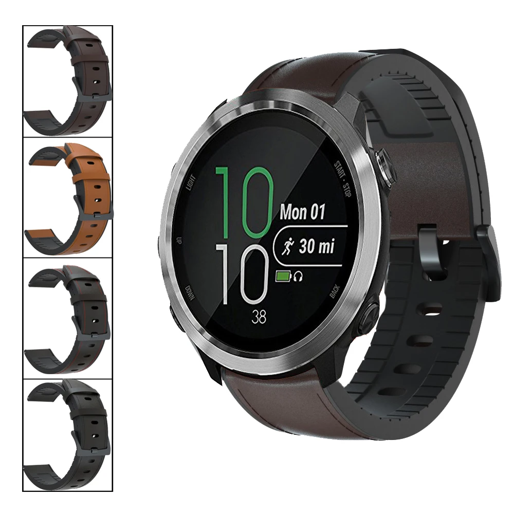 For Garmin vivoactive 3 4 Leather Strap Watchband for Forerunner 245/645 Watch Bracelet Band Vivomove HR/Garmin Venu | Электроника