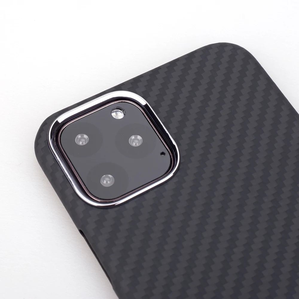 Ультра тонкий роскошный чехол из углеродного волокна для iPhone 11PRO, защитный чехол из арамидного волокна для iPhone 11 11Pro Max