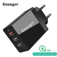 Essager 30 Вт QC 3,0 USB зарядное устройство Быстрая зарядка 3,0 Быстрая зарядка мульти разъем турбо настенное зарядное устройство адаптер для iPhone samsung Xiaomi Mi 9