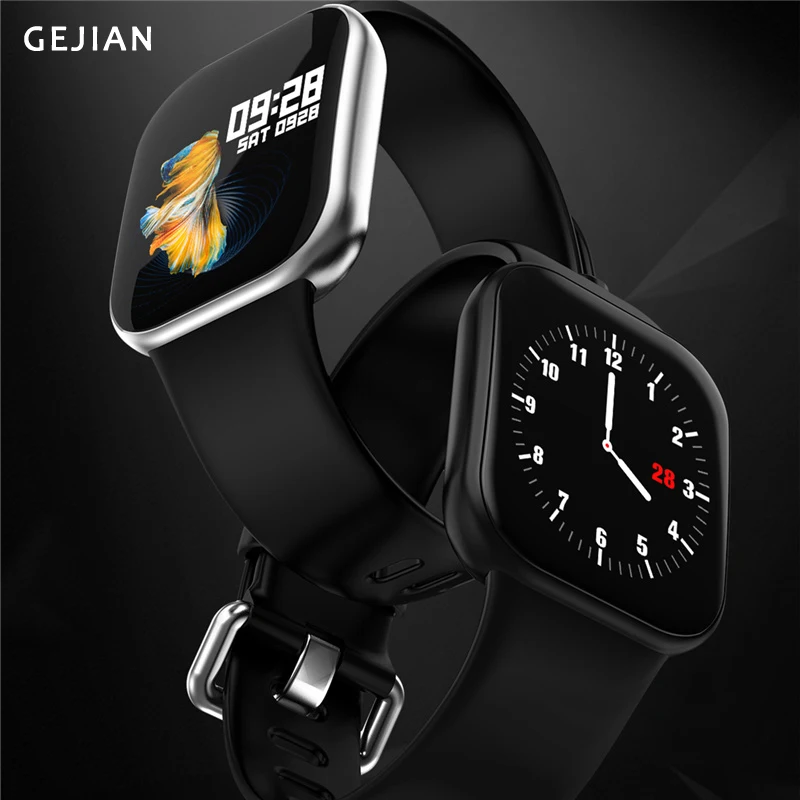 GEJIAN Смарт-часы модный фитнес-браслет трекер активности монитор сердечного ритма мониторинг сна для ios Android, Apple iPhone