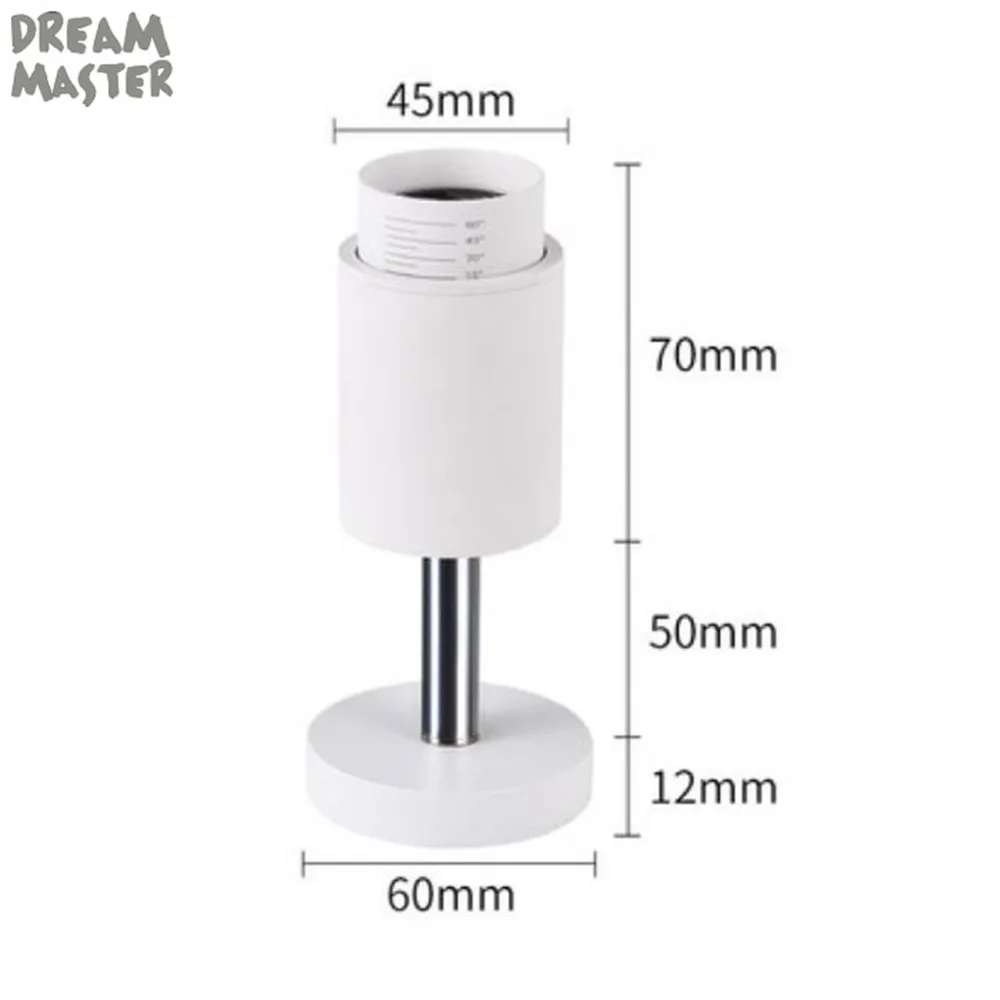 white ceiling light Скандинавский масштабируемый светодиодный светильник с 15 до 60 градусов, вращающийся светильник для кофейни, магазина одежды, рельсовый трек, точечный светильник, светодиодный светильник для шкафа - Испускаемый цвет: white ceiling light