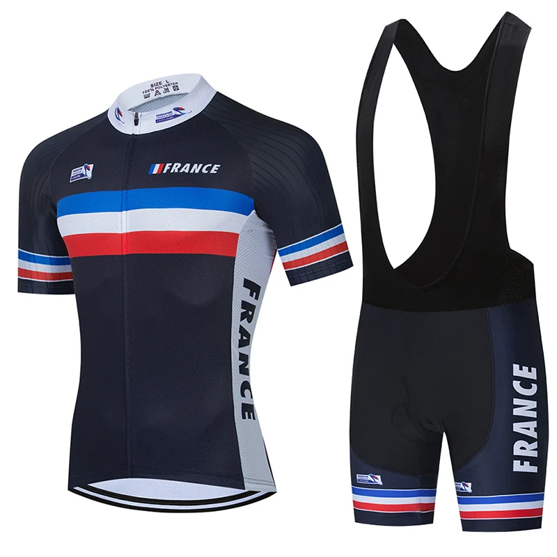 2021 Team France Cycling Jersey 9D Gel Set MTB Bicycle Clothing Quick Dry Bike Clothes Ropa Ciclismo Men's Short Maillot Culotte | Спорт и