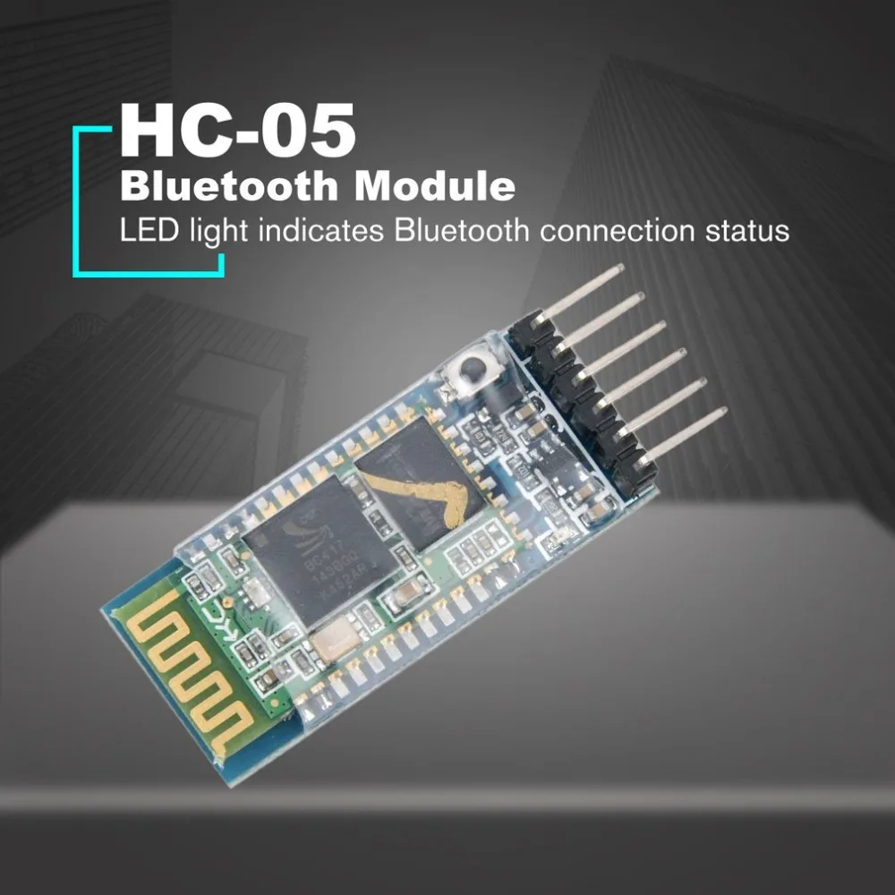 HC-05 6 Pin Bluetooth интегрированный последовательный сквозной модуль Master-Slave беспроводной для Arduino анти-обратная связь DIY