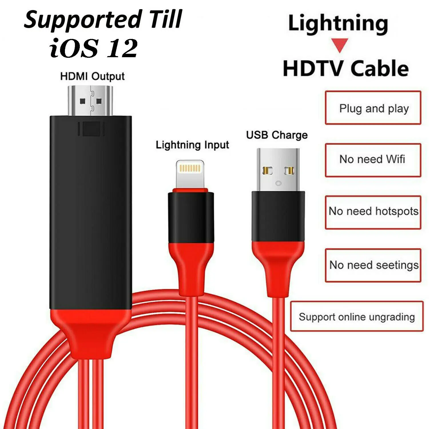 Lightning to HDMI кабель 2M 8 Pin 1080p tv AV адаптер USB зарядное устройство для iPhone iPad зарядное устройство usb type c зарядное устройство для iPhone