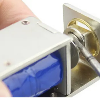 

DC 24V File Display Cabinet Drawer Latch Assembly Solenoid Electric Lock Fit For Desk Cabinet Window Or Safe Box