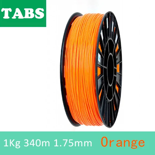 TABS(ABS PRO) orange Филаментная пластиковая пла! ABS! HIPS для 3D ручки или 3D принтера/ пластик YOUSU/много цветов 1,75 мм 170m340 м/из России - Цвет: TABS(ABS PRO) orange