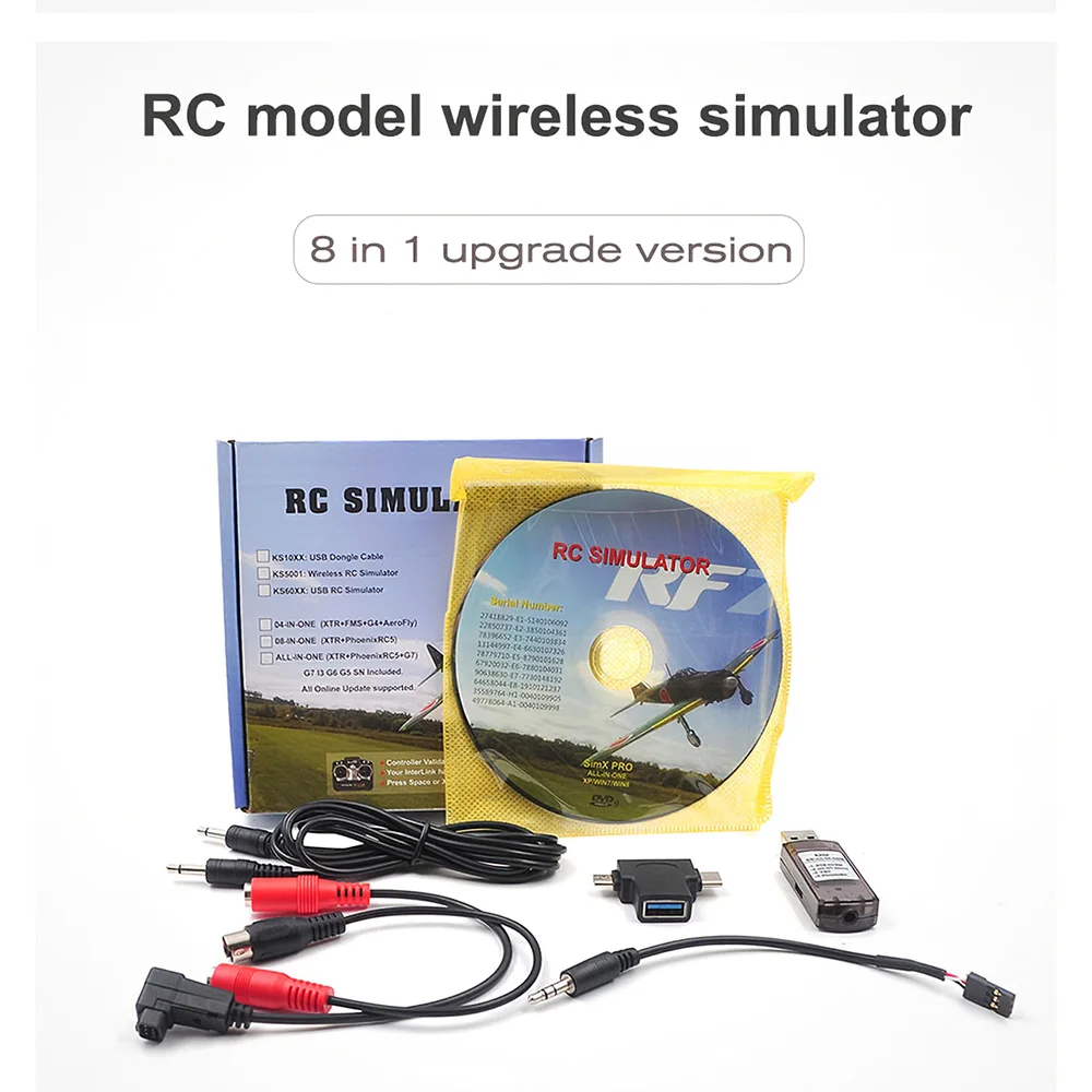 

STARTRC 8-in-1 RC Flight Simulator Wireless Simulator for Flysky i6x FUTABA Radiolink AT9s AT10 RC Toys For Kids