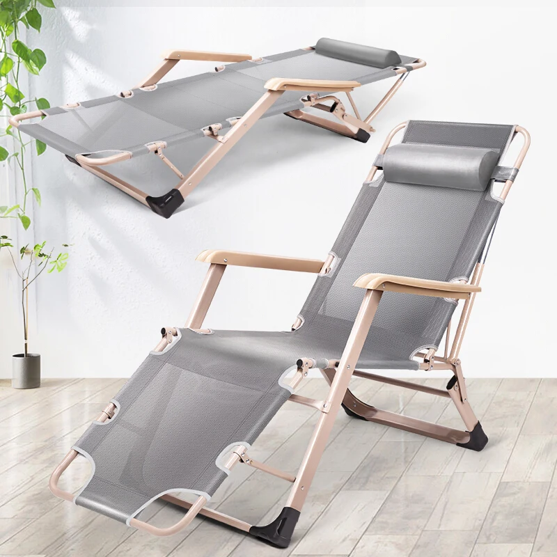 

Folding Chair Lunch Break Nap Bed Balcony Leisure Back Lazy Couch Portable Chair Beach Chair Home Design Chair
