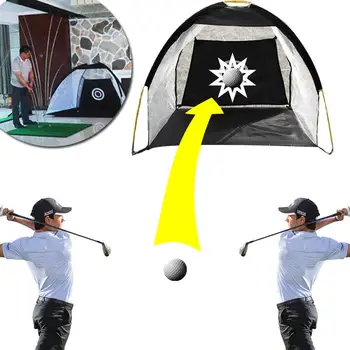 

Outdoor Portable 1M Golf Training Cages Practice Net Training Free Mat