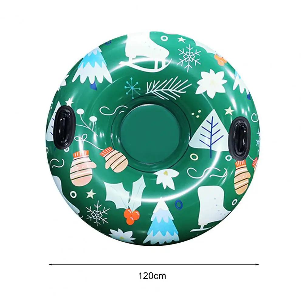 Ski Ring Inflatable Christmas Ski Ring Snow Tube Increased Load Inflatable Cold-resistant Area Sledding Tube for Skiing