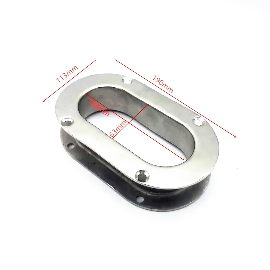 Нержавеющая прямоугольная хоз труба Лодка Кабель Fairlead для морского корабля