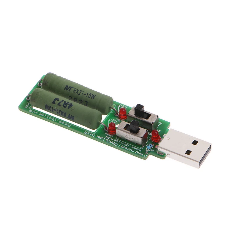 

USB Resistor Electronic Load w/Switch Adjustable 3 Current 5V Resistance Tester L4MF