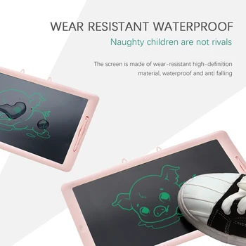 

9 inch LCD Writing Board Tablets Digital Drawing Children Early Educational Board Handwriting Pads Green White difoda