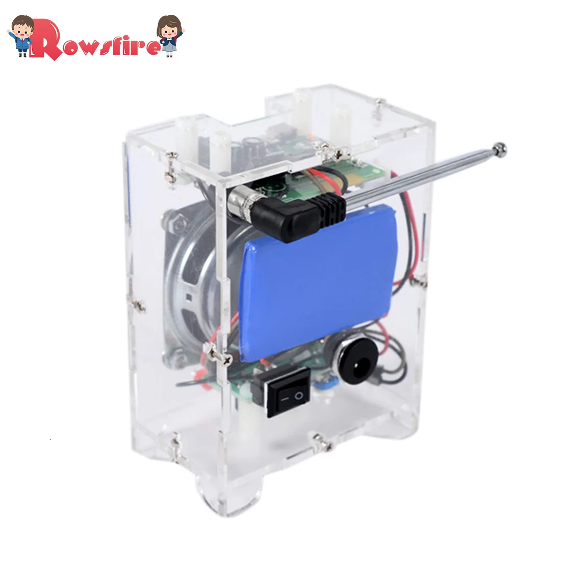

DIY Mini Speaker Kit MP3 Small Speaker Sound Amplifier With Remote Control - Ordinary Version