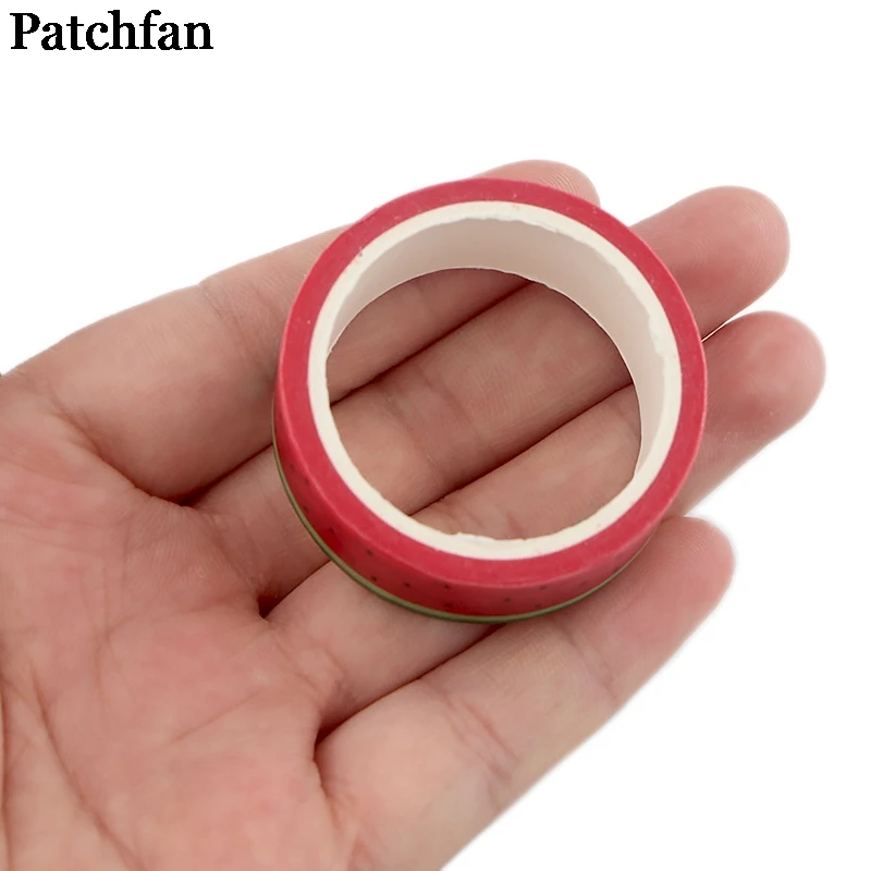 Patchfan арбуз фрукты 90s забавные DIY Скрапбукинг детская Бумага васи маскирующая Лента Печатный шаблон стикер Пастер A2343