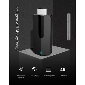 

MiraSn K9 4K Wireless HDMI TV Stick AnyCast 5G WiFi Display TV Dongle Receiver Miracast for Phone Android PC