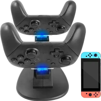 

2 USB Charging Dock For Nintend Switch Joy-con Controller LED Type-C Charger For Switch Pro Gamepad Charge Stand NS