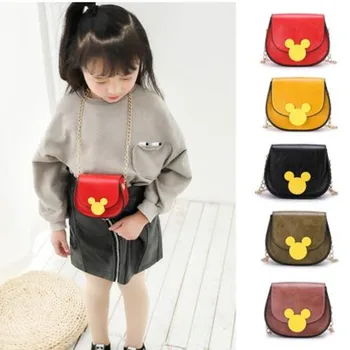 

New Lovely Toddler Baby Pu Leather Bags Children Kids Girls Shoulder Leather Bag Animal Princess Bag