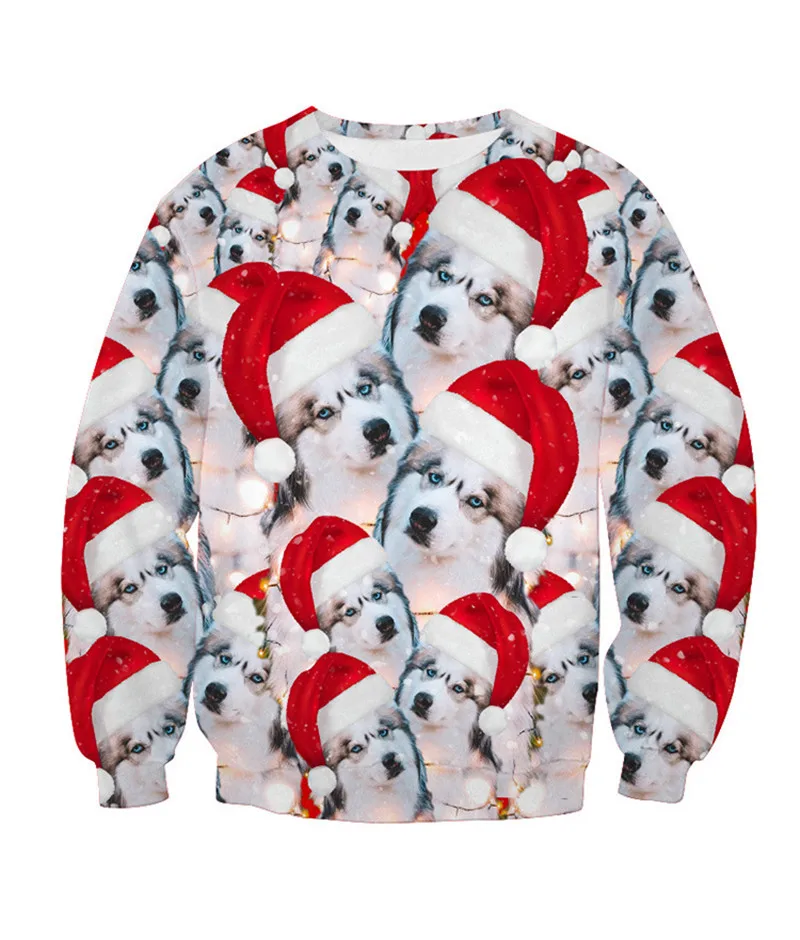 Рождественский свитер с изображением собаки, Рождественский свитер с капюшоном для мужчин и женщин, осенняя зимняя одежда размера плюс, свитера, джемперы, пуловеры, топы