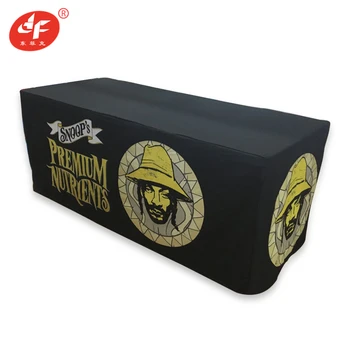

6ft 8ft Fitted Durable Custom Artwork Fabric Printed Covers Banner For Tradeshow Display Counter Table