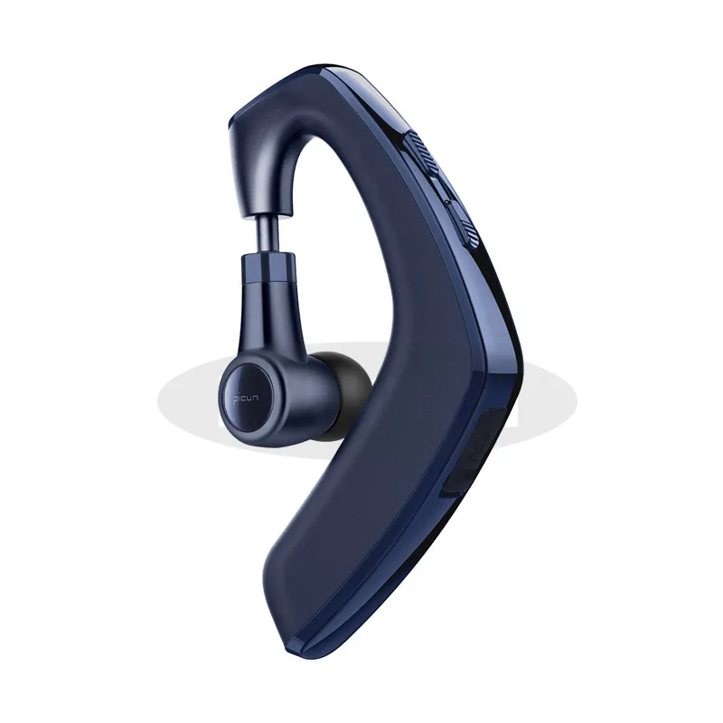 Универсальные беспроводные Bluetooth наушники Bluetooth гарнитура для вождения Спортивные Беспроводные наушники истинные беспроводные деловые наушники - Цвет: Blue
