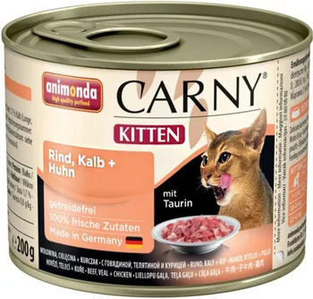 

ANIMONDA ANIMONDA CARNY KITTEN RIND, KALB & HUHN for kittens from beef, veal, chicken and 200g