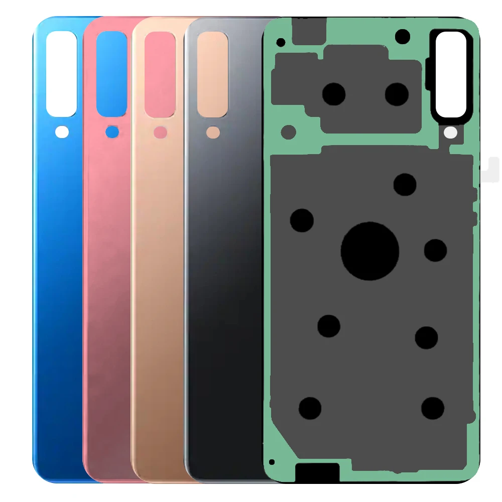 

Back Battery Cover For Samsung Galaxy A7 2018 A750F SM-A750 Rear Back Glass Door Housing Cover Panel Replacement Parts