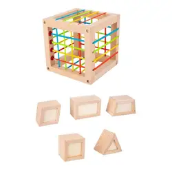 Novo brinquedo do bebê classificador cubo colorido múltipla sensorial festa feliz forma aprendizagem brinquedos habilidades motor fino para meninas meninos presentes