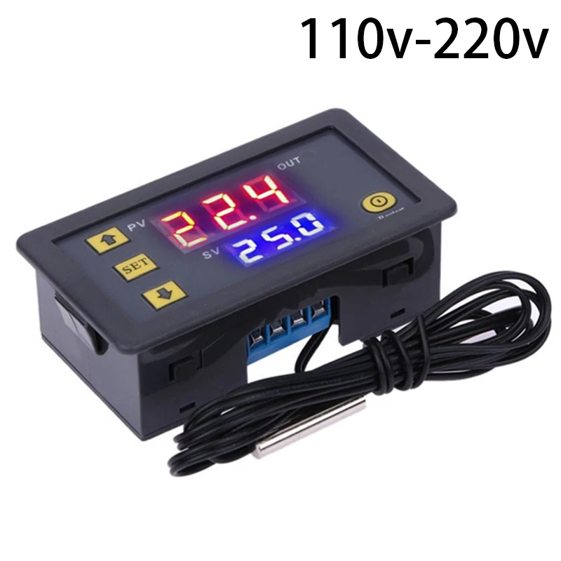 12V 24V 110V-220V 20A Digital Temperature Controller LED Display Thermostat Meter Temp Sensor Switch Regulator