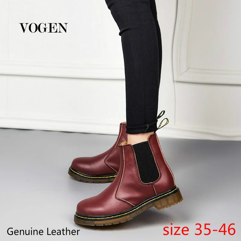 

Doc Boots Women Genuine Leather Shoes Shoes Woman Big Size 12 Casual Spring Genuine Leather Botas Motorcycle Female Ankle Boots