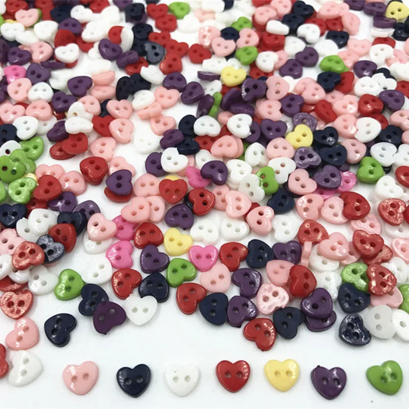 DIY 400 шт. мини Стиль разноцветные пуговицы из смолы с 2 отверстиями шитье/6 мм