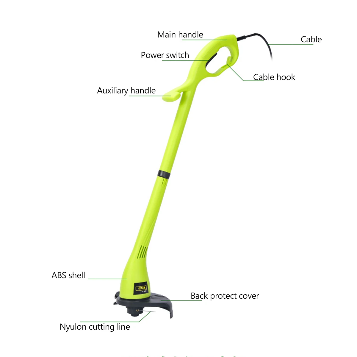 500W Peaks Electric Grass Trimmer Strimmer Cutter Lawnmower Heavy Duty Lawn Mower Pruning Machine 2